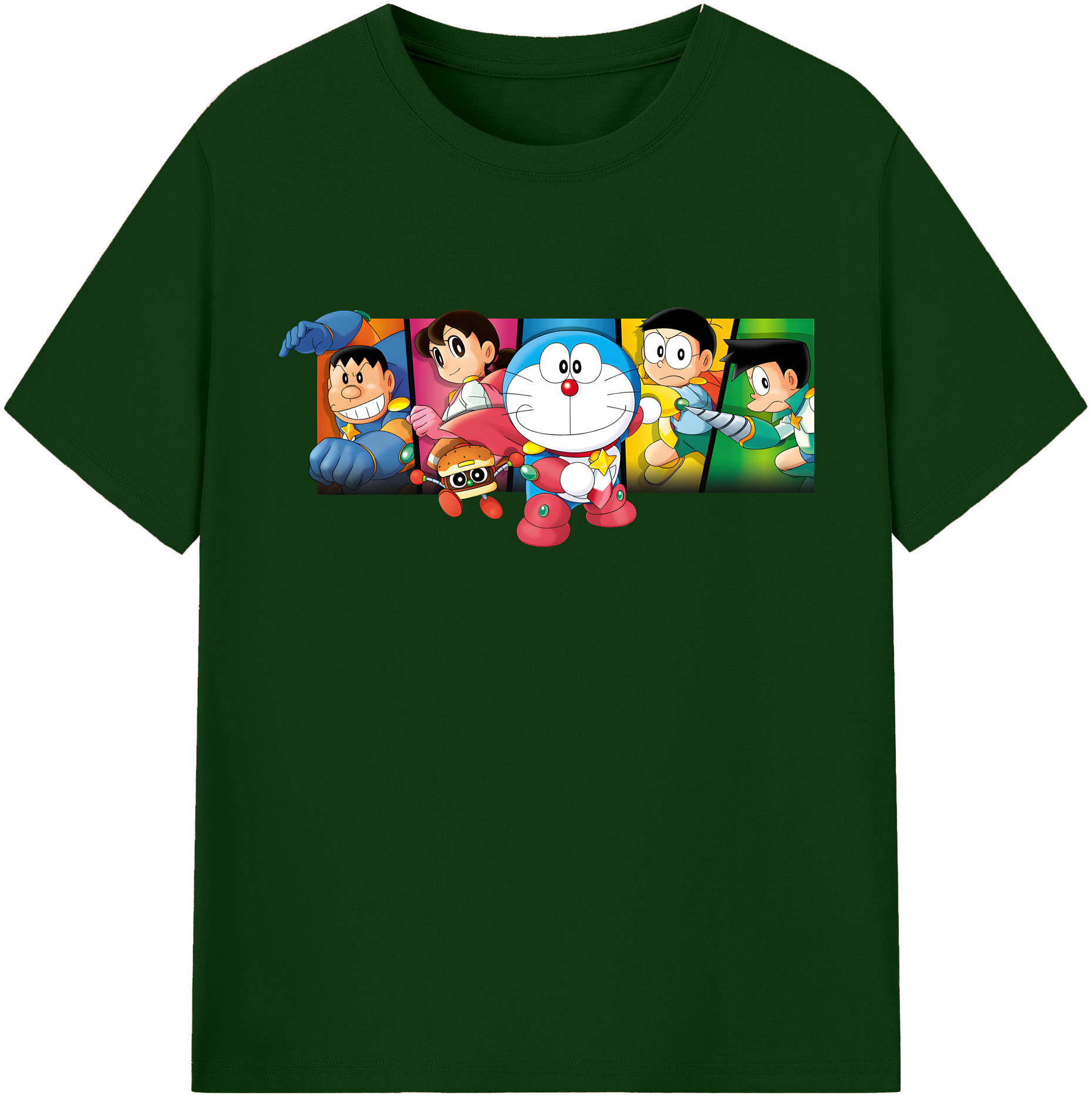 （画像用） ドラえもん Doraemon 綿100％半袖Tシャツ（フロントプリント）